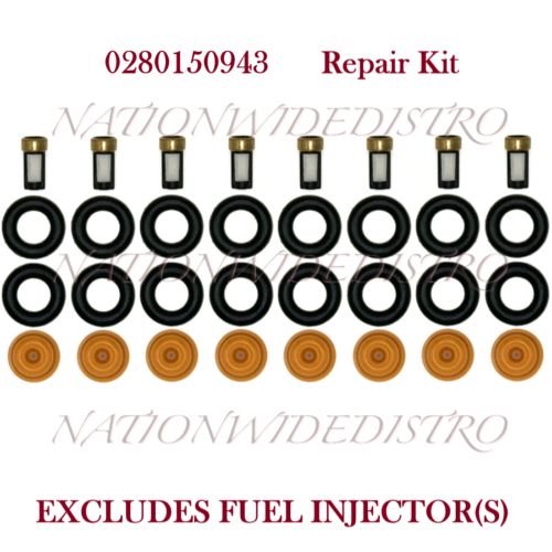 Repair kit for fuel injectors for 91-04 lincoln mercury ford e-350 e-450 f-150