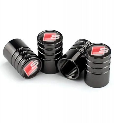 Audi s-line dust caps x4 (black)