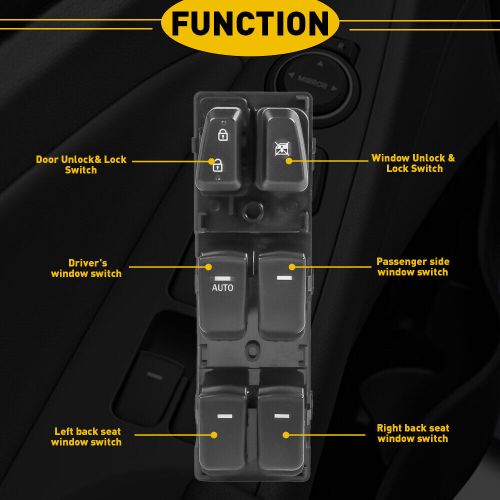 Master power door switch window fit hyundai 2011 sonata 2012 13-2015 93570-3s000