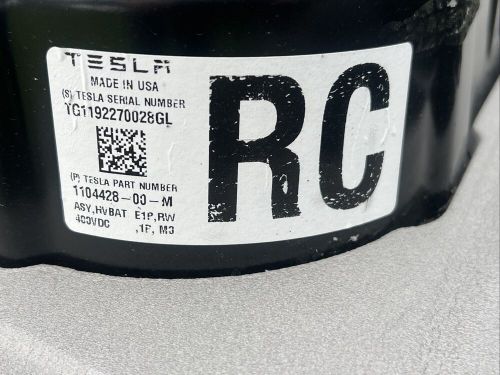 2019 tesla m 3 standard range plus rwd complete battery four parts 1104428-00-m