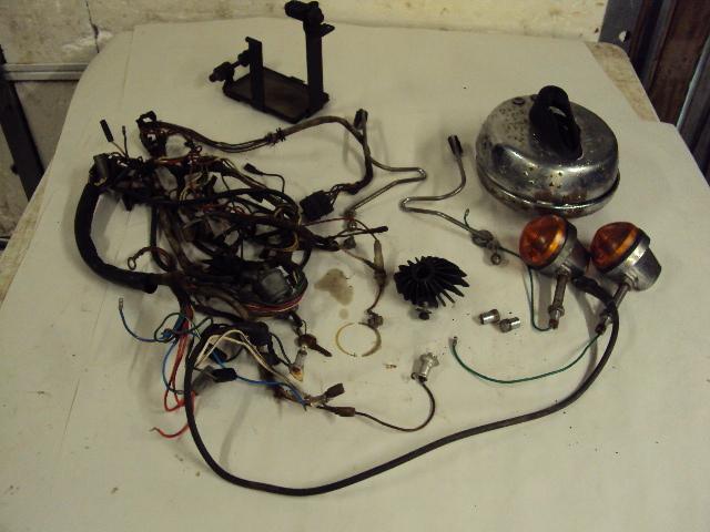 Triumph t150 trident wiring harness headlight & battery tray   7