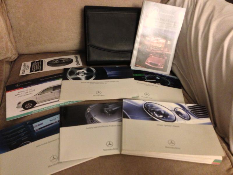 03 2003 mercedes e-class e class owners manual set