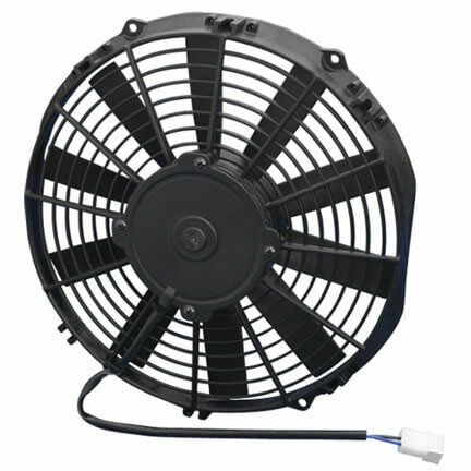 Spal 11&#034; electric fan puller style low profile 808 cfm 10 straight blades