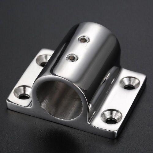 Marine 316 stainless steel boat rectangle stanchion base handrail mount fitting