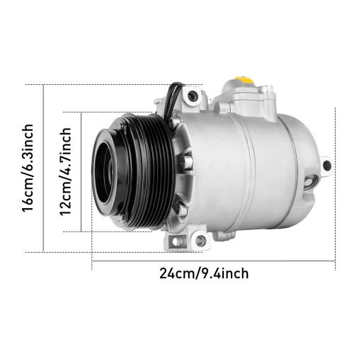 A/c air compressor+clutch for bmw x3 2.5l 3.0l 2004-2011 bmw m3 3.2l 2001-2006