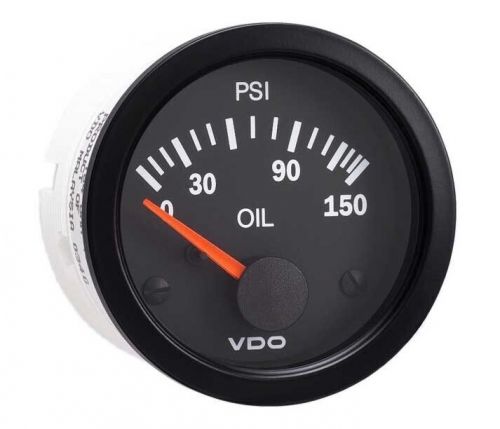 Vdo 350-108 vision series 150 psi oil pressure gauge  in stock won&#039;t last long!!