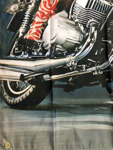 Kawasaki 500 mach 3 classic motorcycle banner poster picture display garage jdm