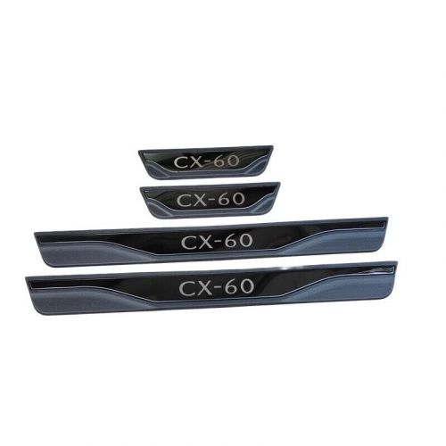 For mazda cx-60 accessories car door sill scuff cover panel step protector