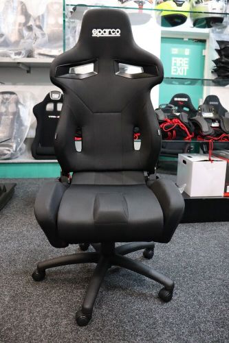 Sparco r333 reclining sport seat adjustable racing office chair with black base