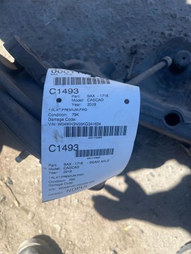 16 17 18 19 buick cascada beam axle