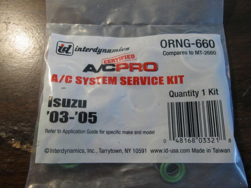 A/c service kit - isuzu '03 to '05 - interchanges with mt2660