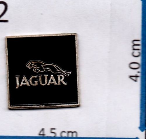 Jaguar leaping jaguar metal &amp; enamel lapel pin with clasp (card1)