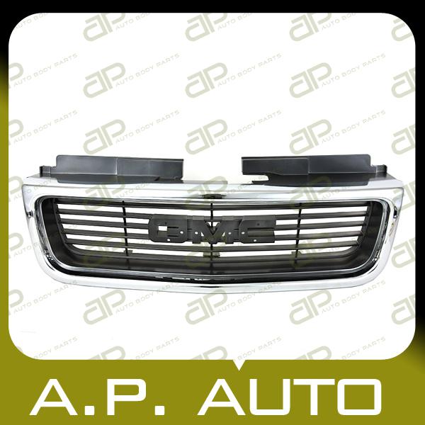 New grille grill assembly 98-04 gmc sonoma jimmy sle slt bright argent