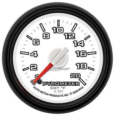 Autometer factory match electrical egt/pyrometer gauge 2 1/16" dia white face