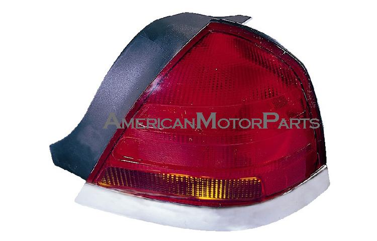 Passenger replacement red/amber tail light 98-06 ford crown victoria xw7z13404aa