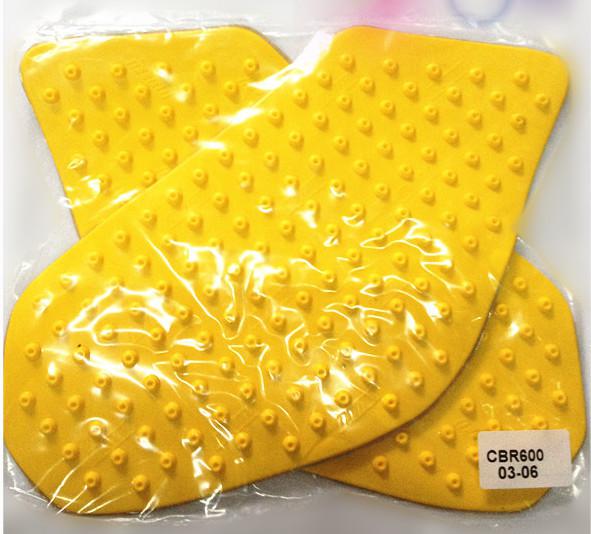 Tank traction side pad gas grip cbr600rr cbr 600 2003-2006 yellow good