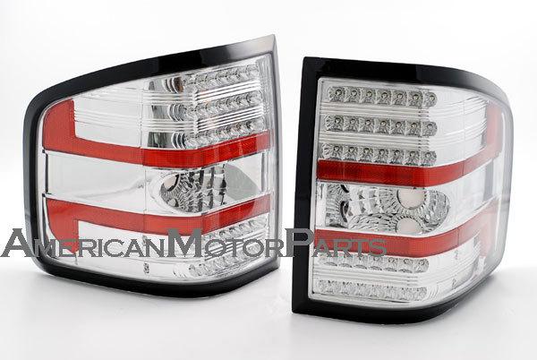 Depo pair euro style chrome altezza tail lights w/ led 04-08 ford f150 flareside