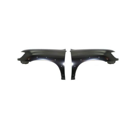 Capa set of 2 fender front quarter panel w/flare holes 00-06 toyota tundra pair