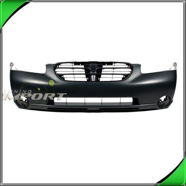 00 01 nissan maxima front bumper fascia cover abs primed blk plastic paint-ready