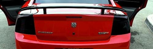 Dodge charger srt/rt tail light pair 05-08 tinted