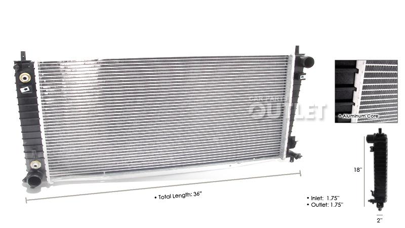 04 05 06 ford expedition 4.6 5.4 radiator 2005-2006 navigator v8 2004 f150 auto