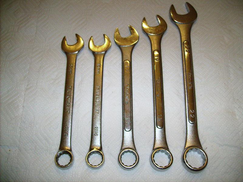 5 - truecraft & pony metric combination wrenches  must see!!!