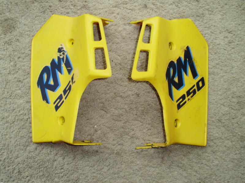 1986 suzuki rm250 radiator covers vintage mx ahrma rm250g 1984 rm125 1985