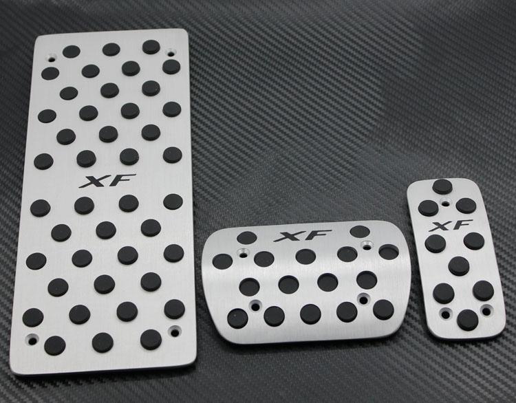 Aluminum sports foot rest fuel brake at pedals pads fit for jaguar xf 2013