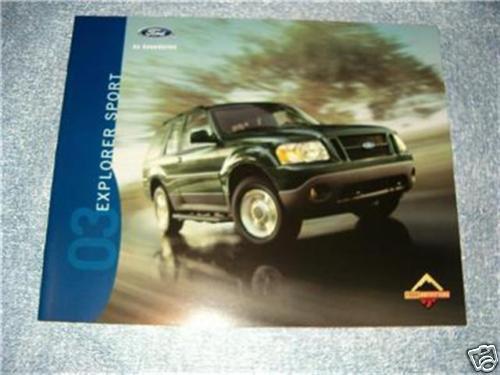 2003 ford explorer sport original sales brochure blue