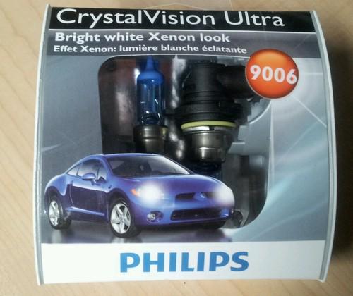 Philips 9006 crystalvision ultra headlight bulbs (low-beam), pack of 2  9006cvu2