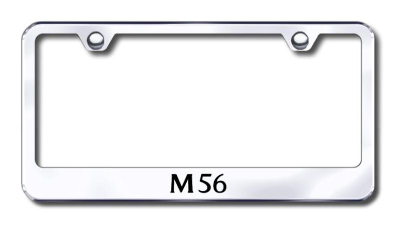 Infiniti m56  engraved chrome license plate frame made in usa genuine