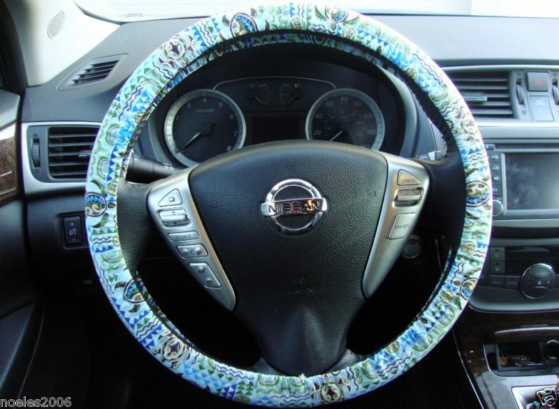 Handmade steering wheel cover hawaiian honu tribal turtle