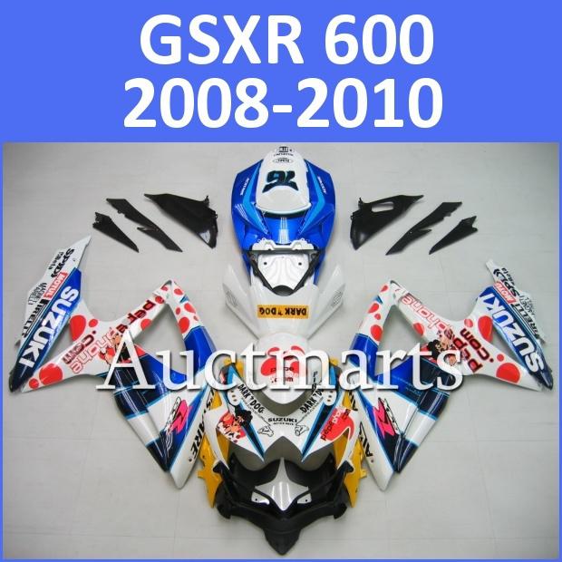 Fit suzuki 08 09 10 gsxr 750 gsxr 600 gsx-r 2008 2009 2010 fairing k8 j7 d13