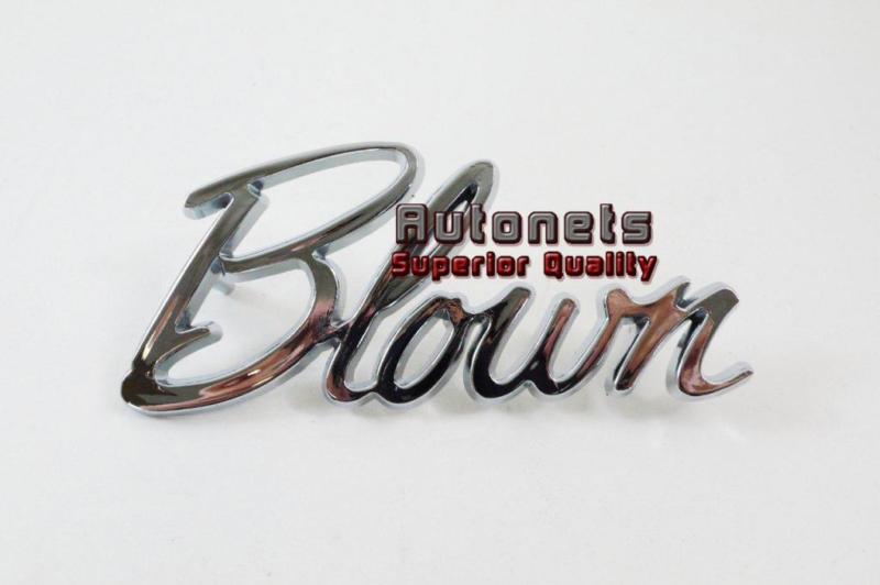 Universal chromed trim emblem script blown logo street hot rat rod decal