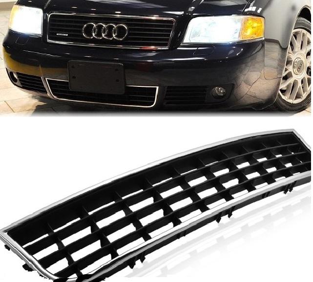 2002-2005 audi a6 c5 oem replacement chrome front bumper center lower grill