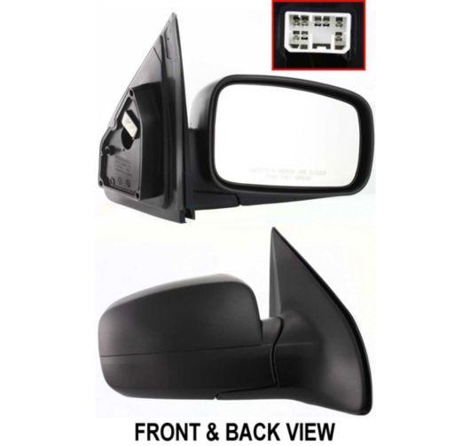 For kia sorento black power heated textured door mirror right passenger side