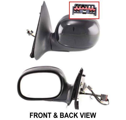 New electric power black driver side view mirror for f150/f250 truck left door