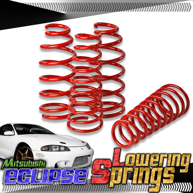 Eclipse/talon 1.5"drop red suspension lowering spring/springs 250/280 lb racing