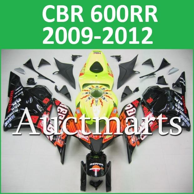 Fit honda 09 10 11 12 cbr600rr cbr 600 rr 2009 2010 2011 2012 fairing kit n6 c03