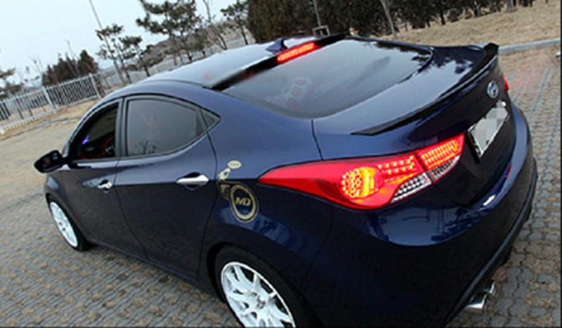 Led rear glass painted lip  wing  spoiler for hyundai 2011,2012,2013  elantra