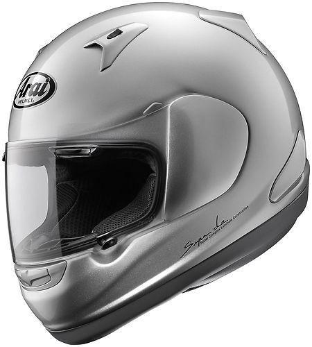 Arai rx-q solid motorcycle helmet aluminum silver xx-large