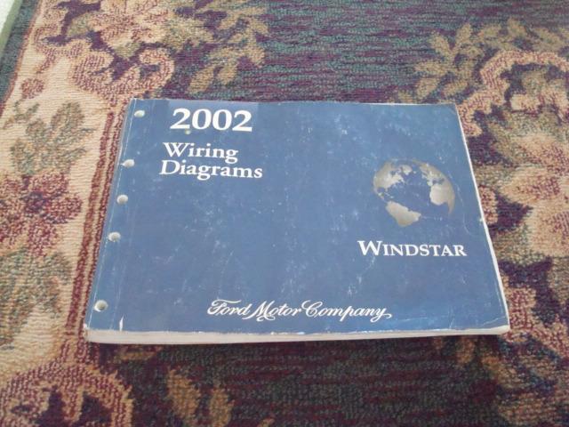 2002 ford windstar van service shop repair electrical/wiring diagrams manual 