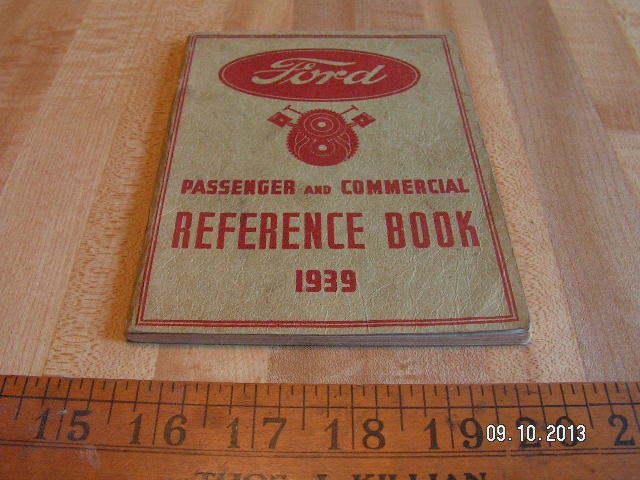 1939 ford original owner's / owners manual / reference book