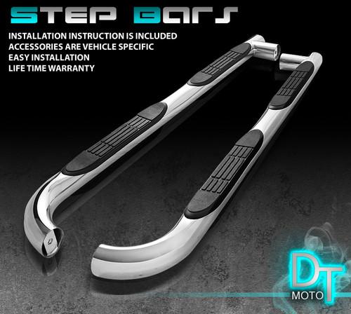 2001-2007 ford escape t-304 stainless steel 3" side step nerf bar  running board