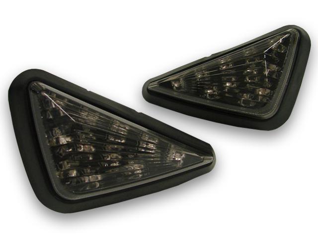 Smoke triangle flush mount led turn signals for cbr f4i gsxr r1 r6 zx6r 600 1000