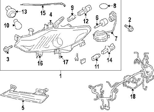 Nissan 260631aa0c genuine oem factory original h'lamp extn pnl