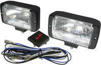 New boater sports halogen boat or pontoon docking head lights kit - black