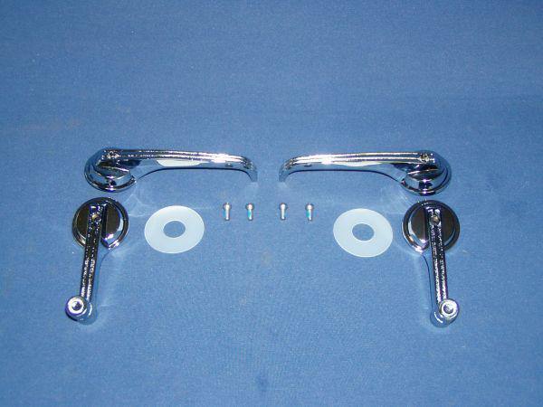 Mustang interior door & window handle kit late 1965-1967 most complete, fastback