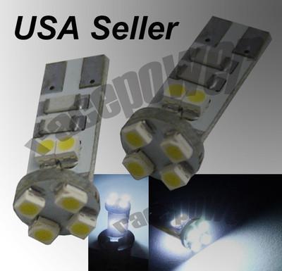 T10 8 smds led white light canbus no error w5w 168 194 192 1a bulb license plate