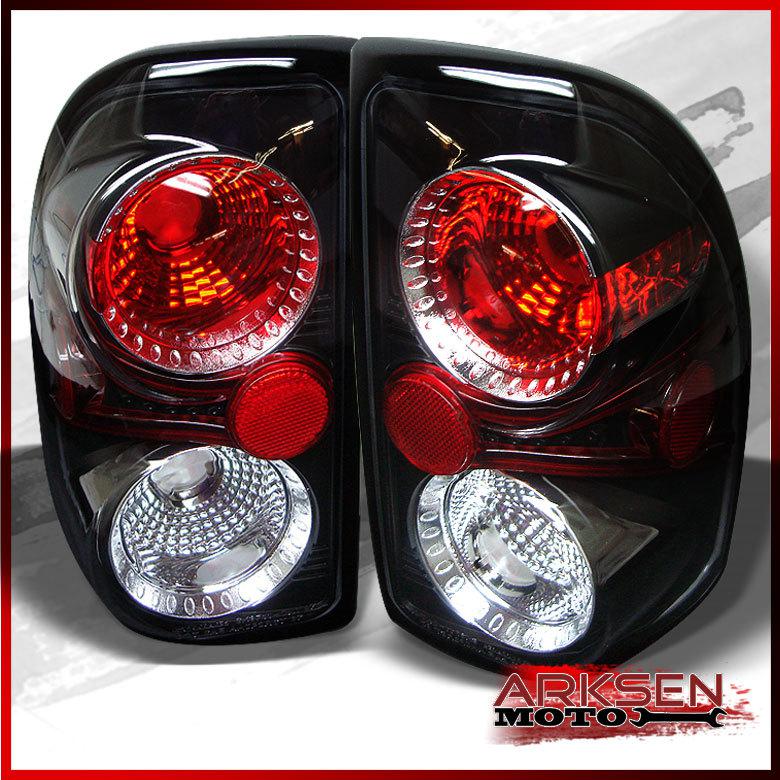 97-04 dodge dakota black altezza tail lights rear brake lamps upgrade pair set